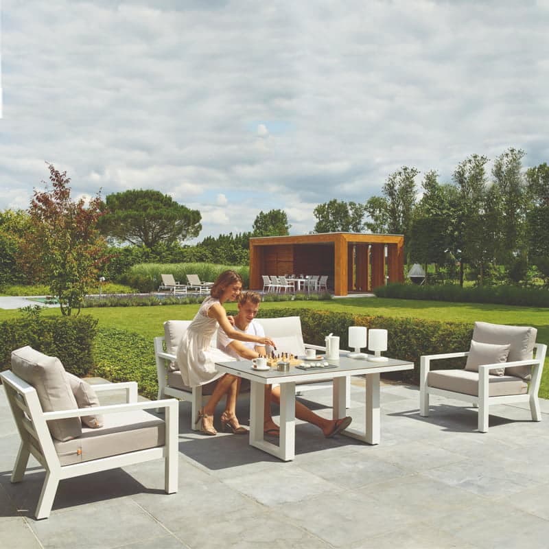 Timber 3-Seater Lounge Set White Life