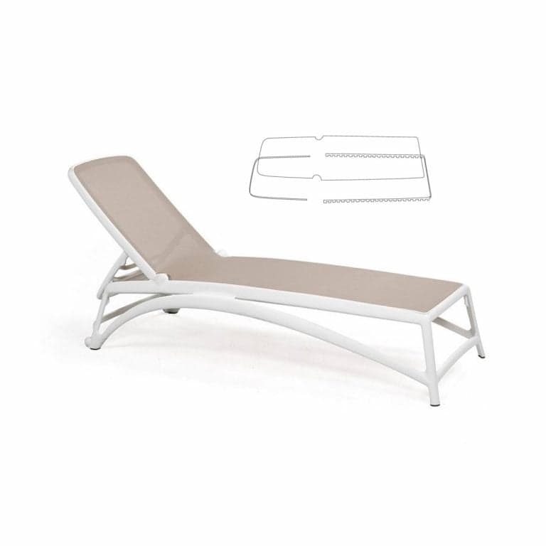 Recambio Tela Tumbona Atlántico Perfil Blanco Nardi