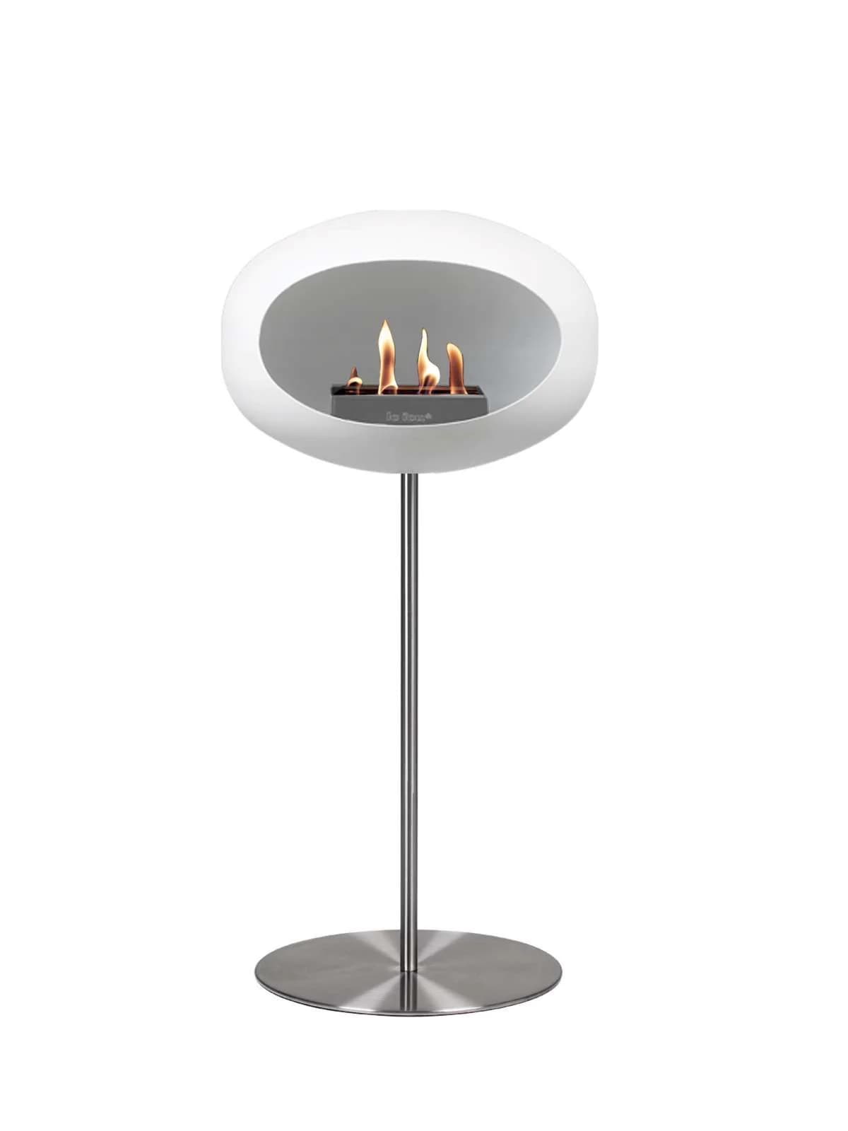 Chimenea Ground Steel High Le Feu