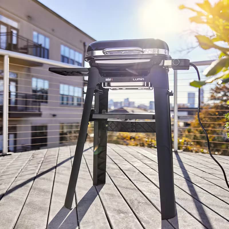 Barbacoa Eléctrica Lumin Compact con Soporte Weber