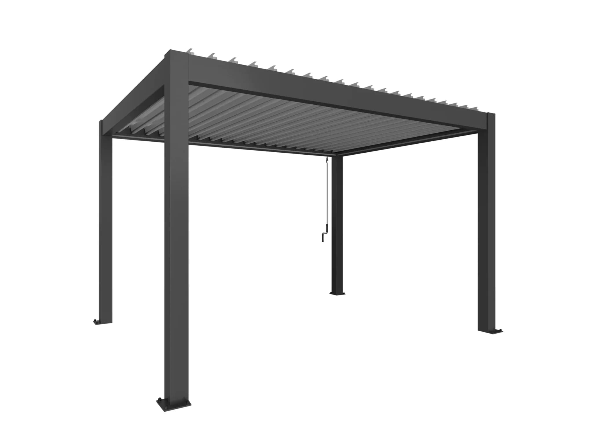 Pérgola Bioclimática 4x3 Gris Oscuro Biohort