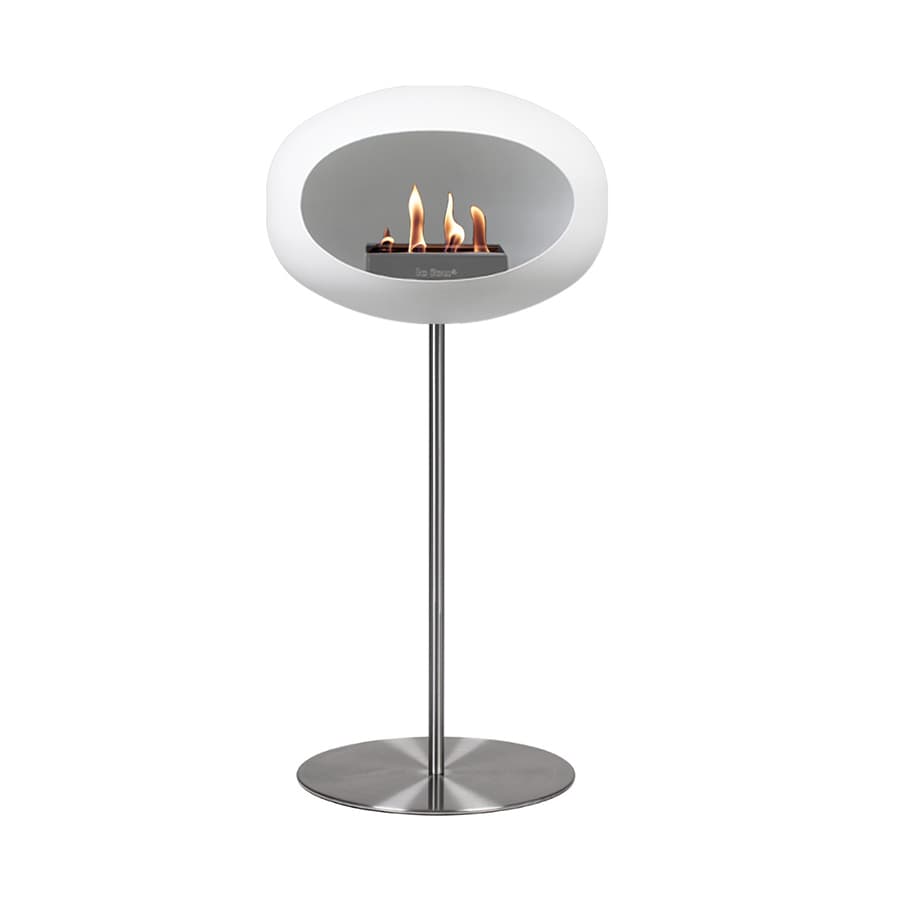 Chimenea Ground Steel High Le Feu