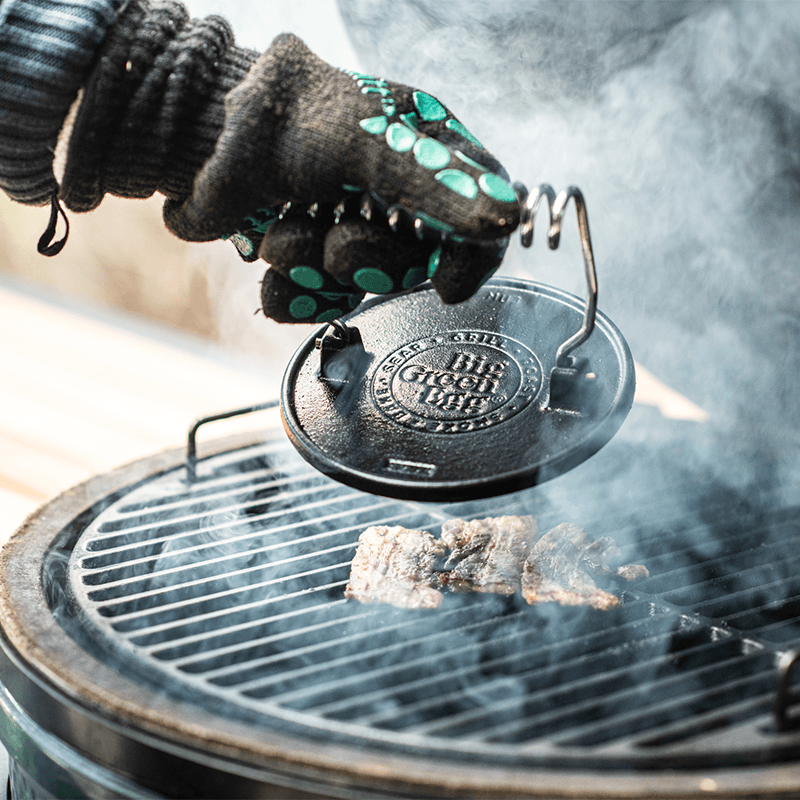 Prensa para Parrilla de Hierro Fundido Big Green Egg