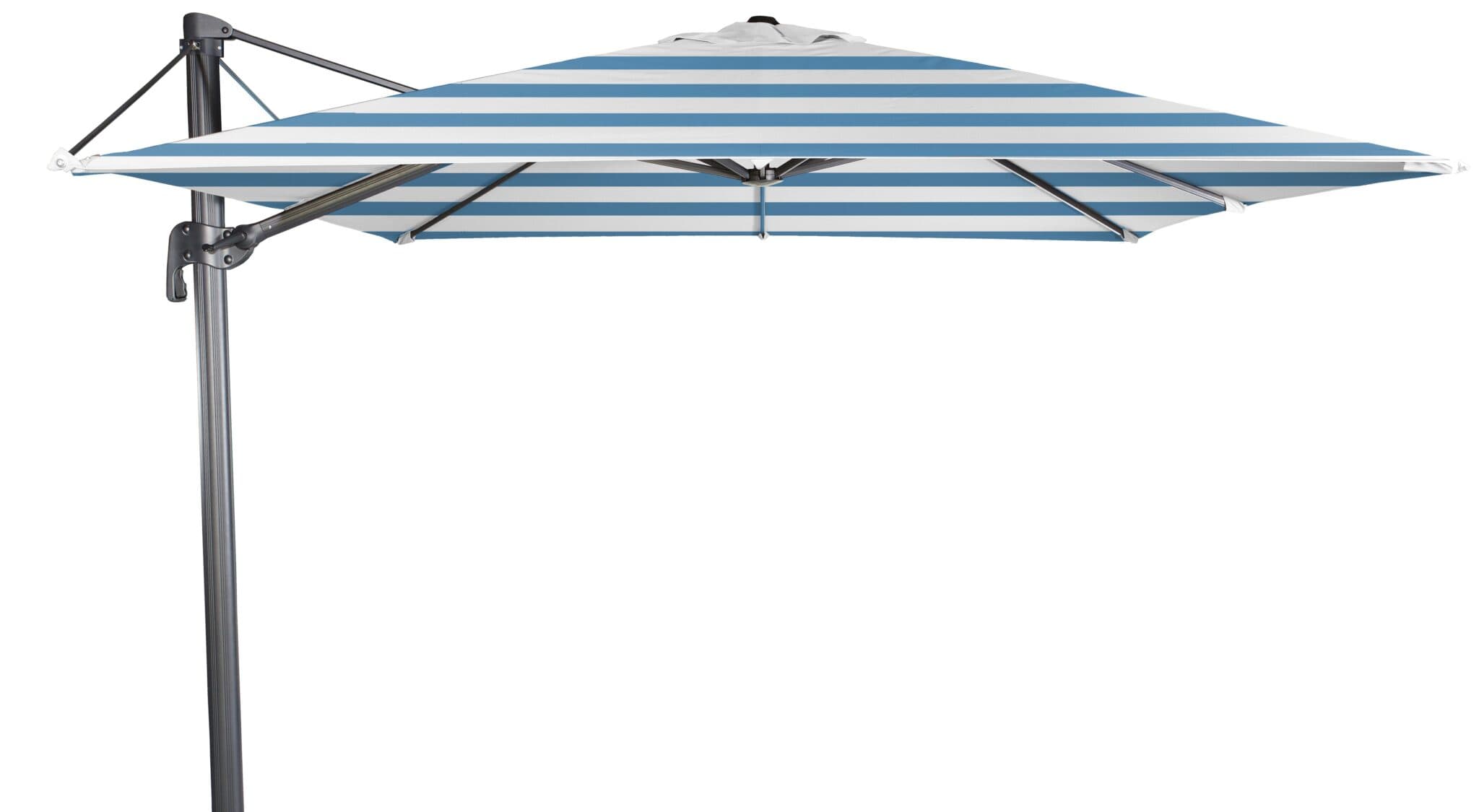 Parasol Flexo Mástil Negro + Base Ruedas Ezpeleta