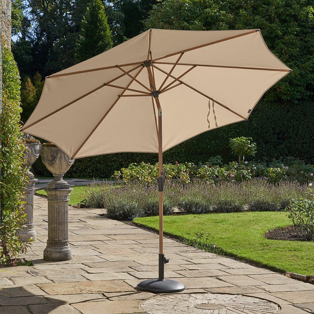 Parasol Riva 300cm ø Teak Platinum